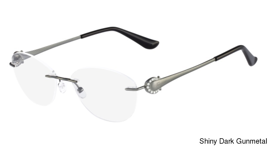 ferragamo rimless eyeglasses