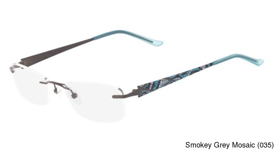 Buy Marchon Airlock Shattered 202 Rimless Frameless Prescription Eyeglasses