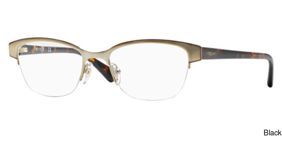 Buy Vogue VO3917 Semi Rimless / Half Frame Prescription ...