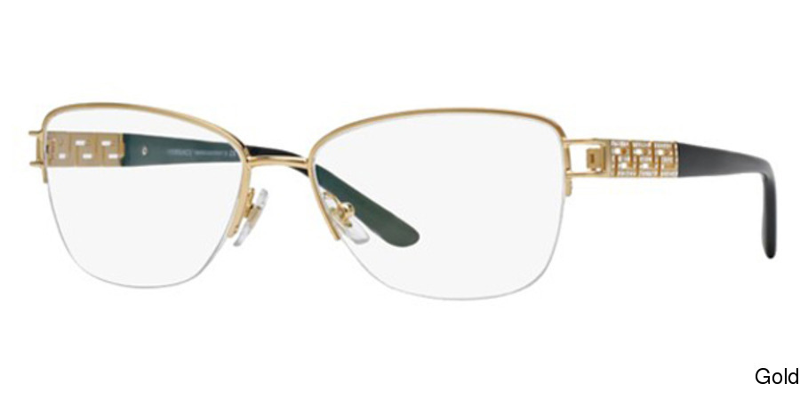 Buy Versace VE1220B Semi Rimless / Half Frame Prescription Eyeglasses