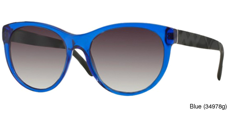 blue burberry glasses