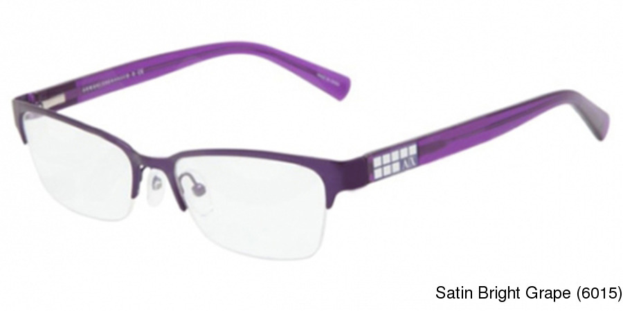 Buy Armani Exchange AX1004 Semi Rimless / Half Frame ...
