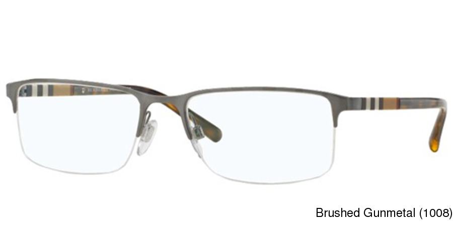 Buy Burberry BE1282 Semi Rimless / Half Frame Prescription ...