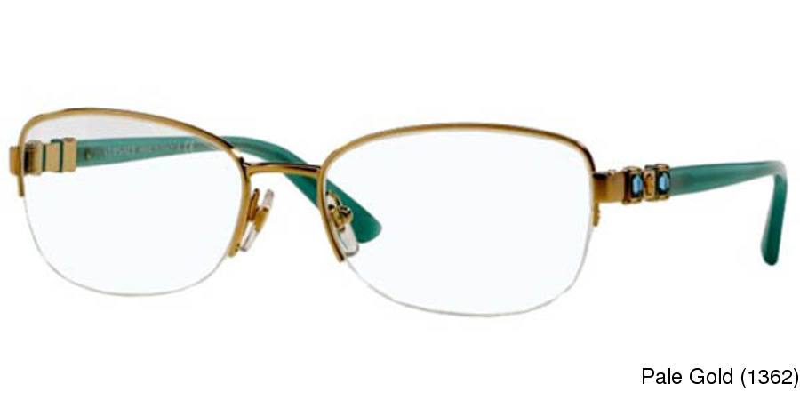 Buy Versace VE1230B Semi Rimless / Half Frame Prescription ...