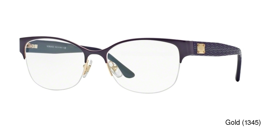 Buy Versace VE1222 Semi Rimless / Half Frame Prescription ...