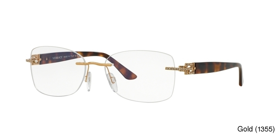 Buy Versace VE1225B old Rimless / Frameless Prescription Eyeglasses
