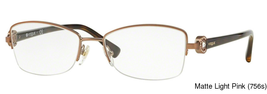 Buy Vogue VO3985B Semi Rimless / Half Frame Prescription ...