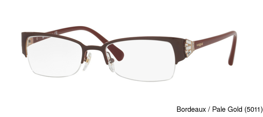 Buy Vogue VO4014B Semi Rimless / Half Frame Prescription ...