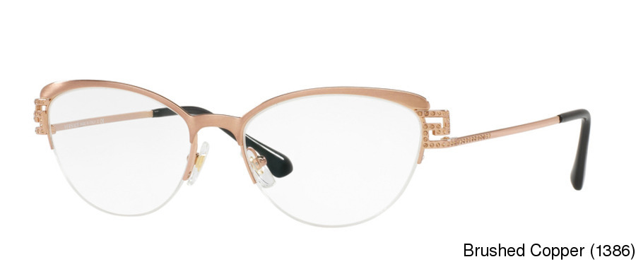 Buy Versace VE1239B Semi Rimless / Half Frame Prescription ...