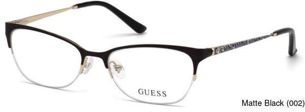 Buy Guess GU2584 Semi Rimless / Half Frame Prescription ...