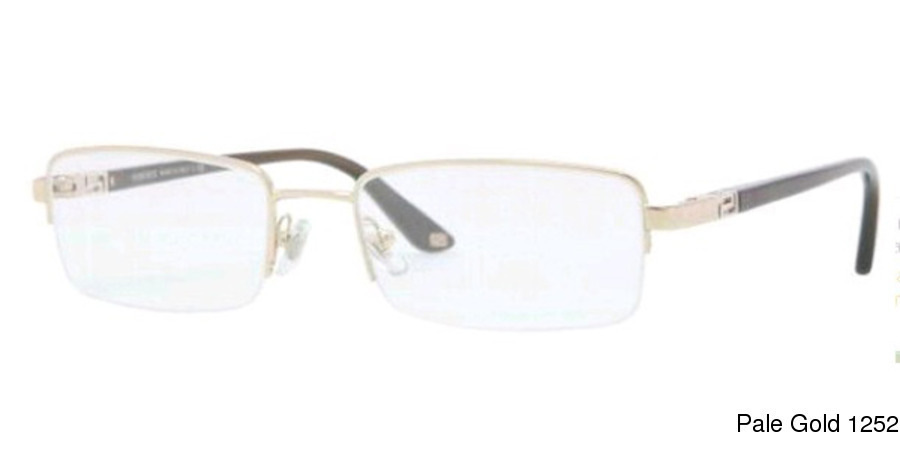 versace semi rimless glasses