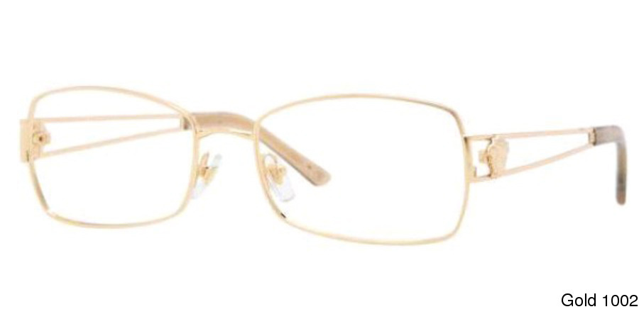 versace glasses gold and black
