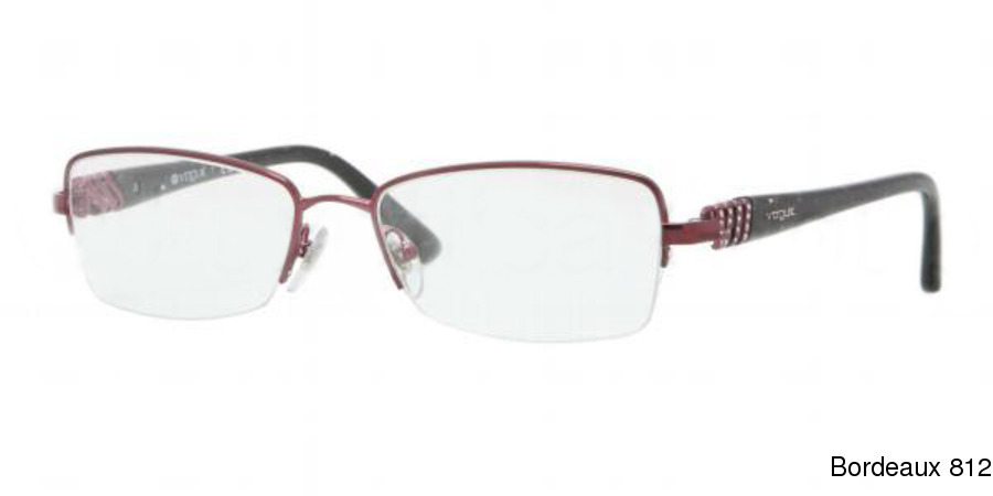 My Rx Glasses Online resource - Vogue VO3813B Semi Rimless ...