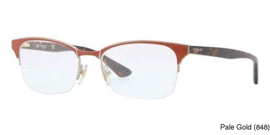 Buy Vogue VO3825 Semi Rimless / Half Frame Prescription ...